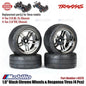 Traxxas Part #8375 1.9" Black Chrome Wheels & Response Tires 4 Pcs for RC 4-Tec 2.0 Chassis