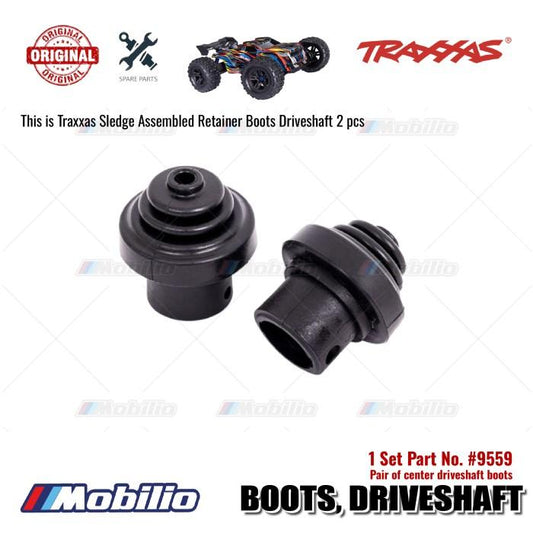 Traxxas Part #9559 Pair Of Center Driveshaft Boots for RC Sledge