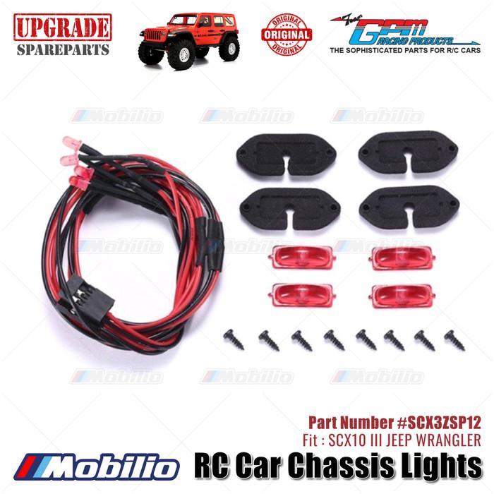 GPM Part #SCX3ZSP12 RC Car Chassis Lights Axial SCX10 III Jeep Wrangler