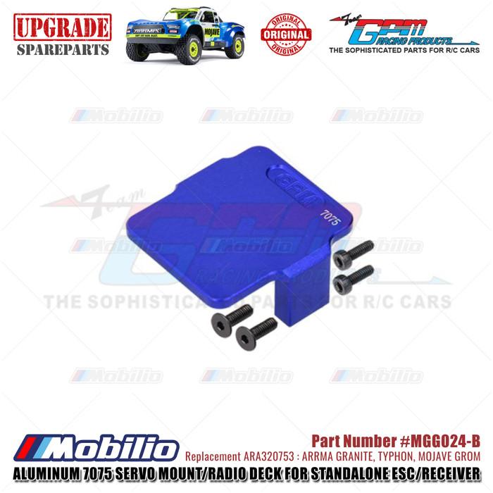 GPM Part #MGG024 Servo Mount/Radio Deck for Standalone ESC/Receiver #ARA320753 Arrma Granite Typhon Mojave Grom Mega