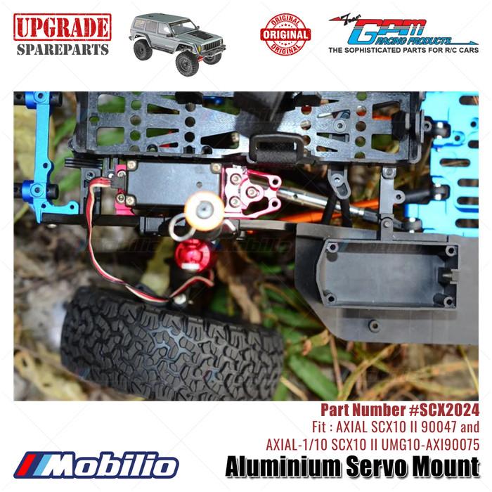 GPM Part #SCX2024 Aluminium Servo Mount AX31391 RC Upgrade Axial SCX10 II Crawler Adventure