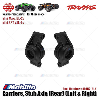 Traxxas Part #10752 Stub Axle Carriers left-Right RC Mini Maxx BL-2S  Mini XRT VXL-3S