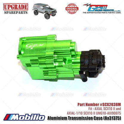 GPM Part #SCX2038M Aluminium Transmission Case AX31375 RC Upgrade Axial SCX10 II Crawler Adventure