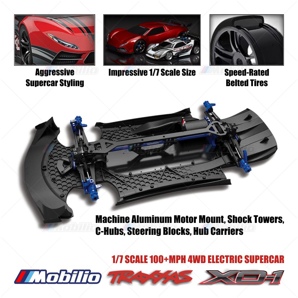 Traxxas 64077-3 XO-1 XO1 1/7 Supercar Extreme 6s Brushless 2.4 GHz RC 4WD RTR Clipless