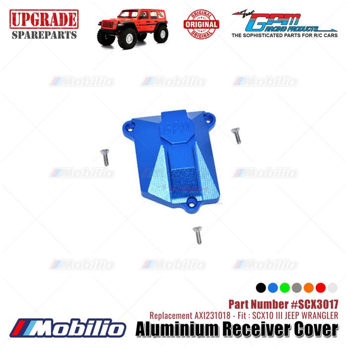 GPM Part #SCX3017 Aluminium Receiver Cover Upgrade Axial SCX10 III Jeep Wrangler AXI231018 Replacement