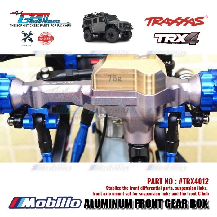 GPM Part #TRX4012 Aluminum Front / Rear Gear Box for Traxxas TRX-4 TRX-6