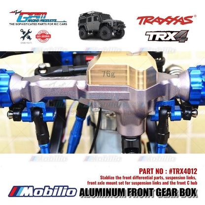 GPM Part #TRX4012 Aluminum Front / Rear Gear Box for Traxxas TRX-4 TRX-6