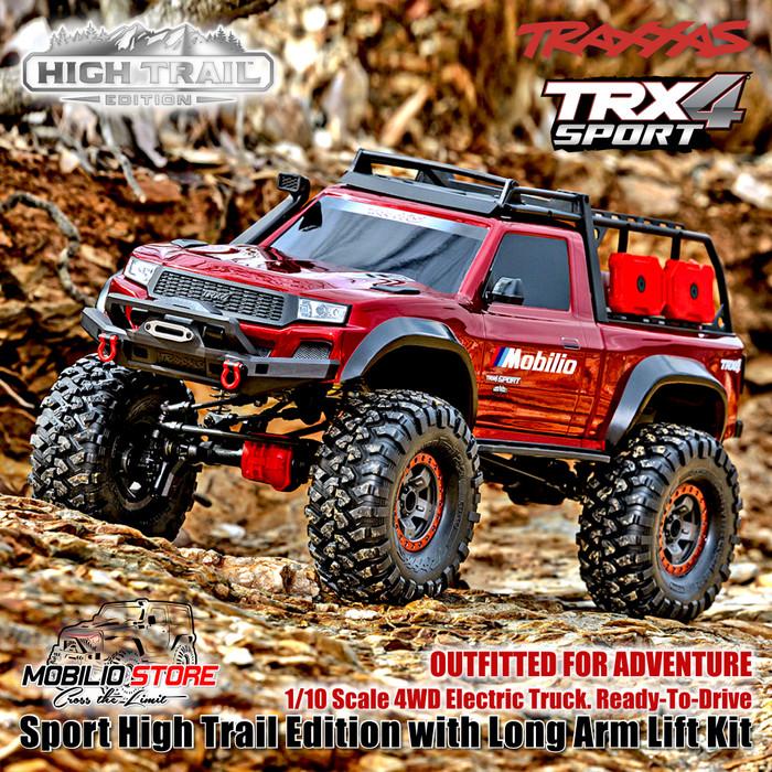 Traxxas 82044-4 TRX4 Sport High Trail Edition dengan Long Arm RC Crawler RTR 4WD Clipless