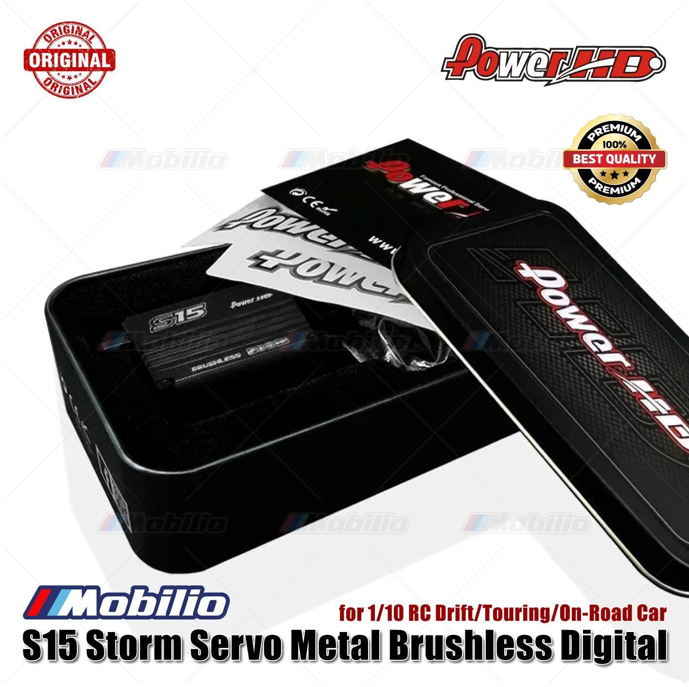 Power HD S15 Storm Servo Metal Brushless Digital for 1/10 RC Drift Touring On-Road Car