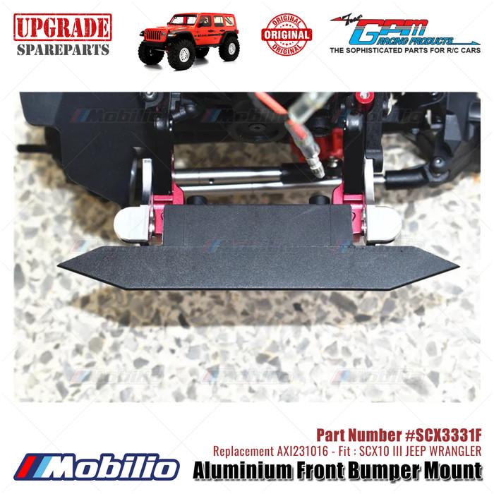 GPM Part #SCX3331F Aluminium Front Bumper Mount Upgrade Axial SCX10 III Jeep Wrangler AXI231016 Replacement