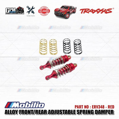 GPM Part #ERV348 Alloy Front/Rear Adjustable Spring Dampers for Traxxas 1:16 Mini E-REVO - 2Pcs
