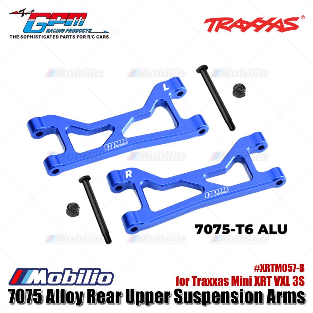 GPM Part #XRTM057-B 7075 Alloy Rear Upper Suspension Arms for Traxxas Mini XRT VXL 3S Upgrade