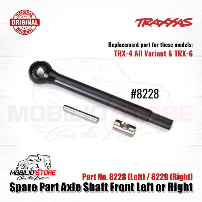 Traxxas Part #8228 #8229 Front Left / Right Steel Axle Shaft Includes Drive Pin and Cross Pin for TRX-4 TRX-6