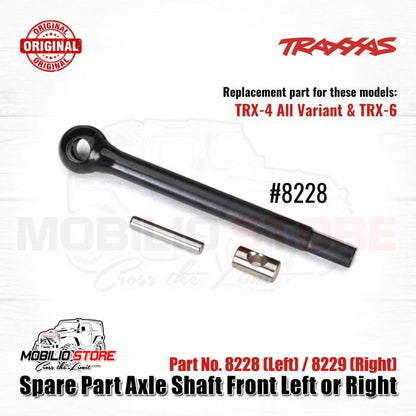 Traxxas Part #8228 #8229 Front Left / Right Steel Axle Shaft Includes Drive Pin and Cross Pin for TRX-4 TRX-6
