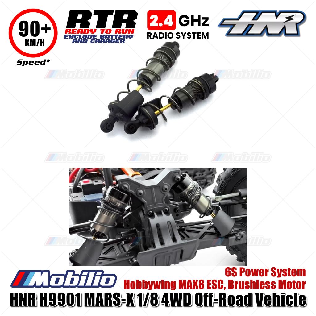 HNR H9901 MARS-X 1/8 4WD Off-Road Vehicle RC 6S Power System Hobbywing MAX8 ESC Brushless Motor RTR Remote Control