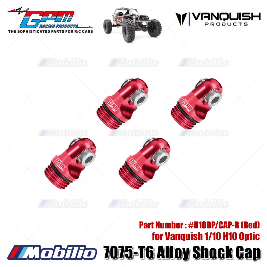 GPM Part #H10DP/CAP 7075-T6 Alloy Shock Cap for Vanquish 1/10 H10 Optic