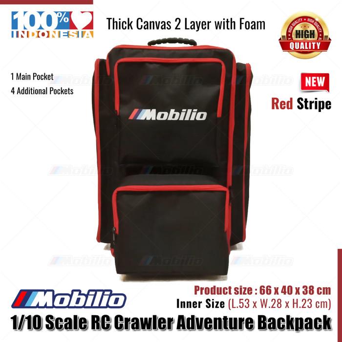 Tas Ransel Petualangan RC Crawler Skala 1/10 Kanvas Kualitas Tinggi Ukuran Dalam 53x28x23cm