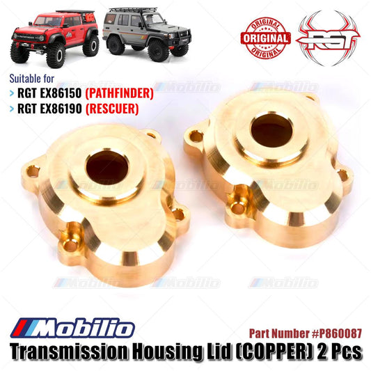 RGT Part #P860087 Transmission Housing Lid (COPPER) Upgrade RC EX86150 Pathfinder EX86190 Rescuer Crawler