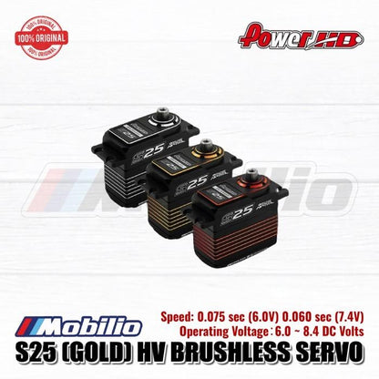 Power HD S25 Gold Servo High Voltage Brushless 30Kg 0.055Sec