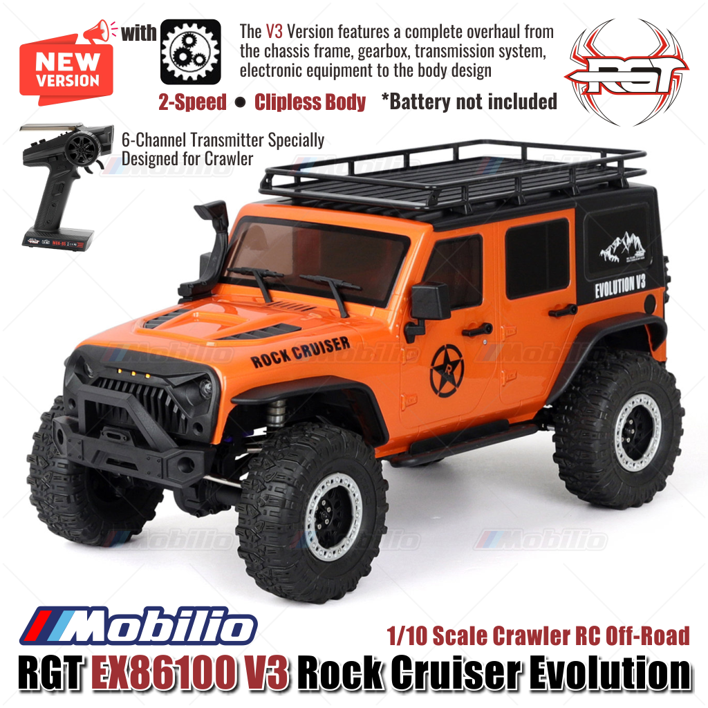 RGT EX86100 V3 ROCK CRUISER 1/10 Scale Rock Crawler Cruiser EX86100V3 4WD Offroad RTR RC Car