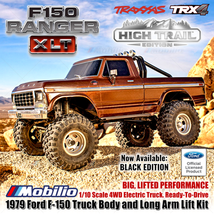 Traxxas 92046-4 TRX4 TRX-4 1/10 High Trail 1979 Ford F150 Ranger XLT RC Truck Tanpa Klip