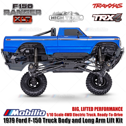 Traxxas 92046-4 TRX4 TRX-4 1/10 High Trail 1979 Ford F150 Ranger XLT RC Truck Tanpa Klip