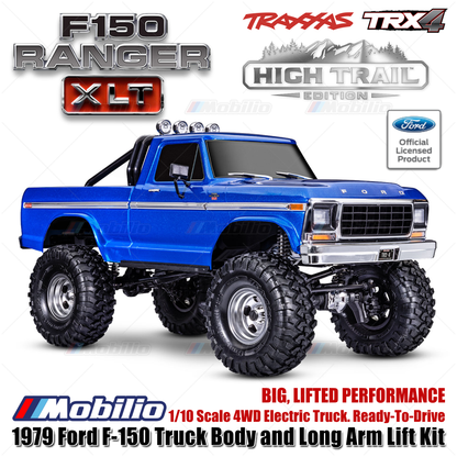 Traxxas 92046-4 TRX4 TRX-4 1/10 High Trail 1979 Ford F150 Ranger XLT RC Truck Tanpa Klip