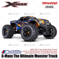TRAXXAS 77096-4 Truk Monster X-maxx Xmaxx Skala 1/6 Baru dengan Ban Belted Sledgehammer, Motor Brushless 8s, Penggerak 4WD, TQI, TSM, Siap Pakai (RTR)