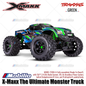 TRAXXAS 77096-4 Truk Monster X-maxx Xmaxx Skala 1/6 Baru dengan Ban Belted Sledgehammer, Motor Brushless 8s, Penggerak 4WD, TQI, TSM, Siap Pakai (RTR)