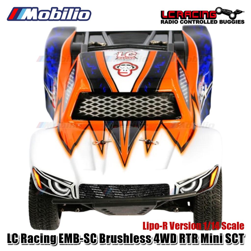LC Racing EMB-SC Brushless 4WD Mini Short Course Truck Lipo-R Version 1/14 Scale RTR
