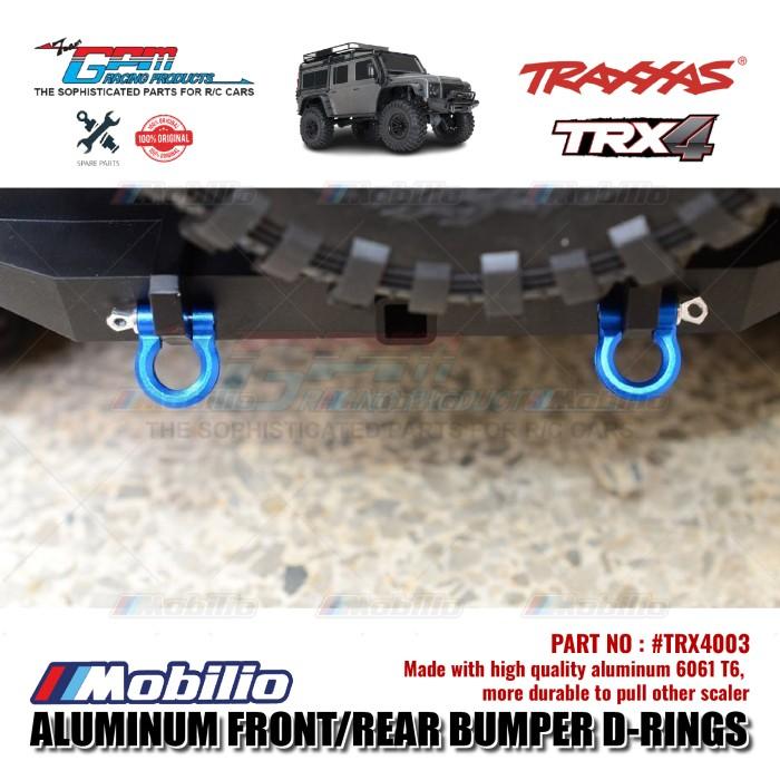 GPM Part #TRX4003 Aluminum Front/Rear Bumper D-rings - 2 Pcs for Traxxas TRX4 Crawler Car