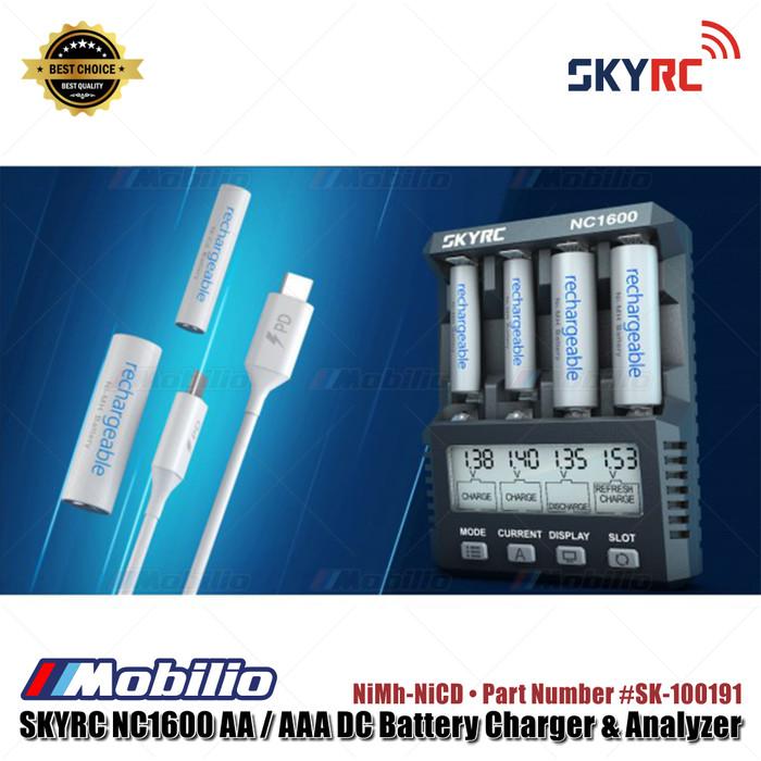 Skyrc Bagian #SK-100191 NC1600 Pengisi Daya Baterai dan Penganalisis DC NiMh-NiCD AA AAA
