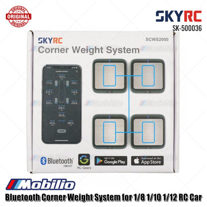 SKYRC Part #SK-500036 Sistem Bobot Sudut Bluetooth untuk Mobil RC 1/8 1/10 1/12
