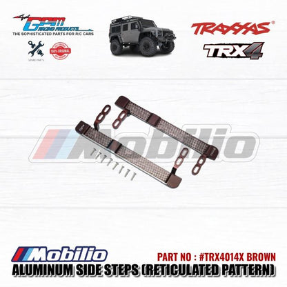 GPM Part #TRX4014X Aluminum Side Steps (Reticulated Pattern) for Traxxas TRX-4