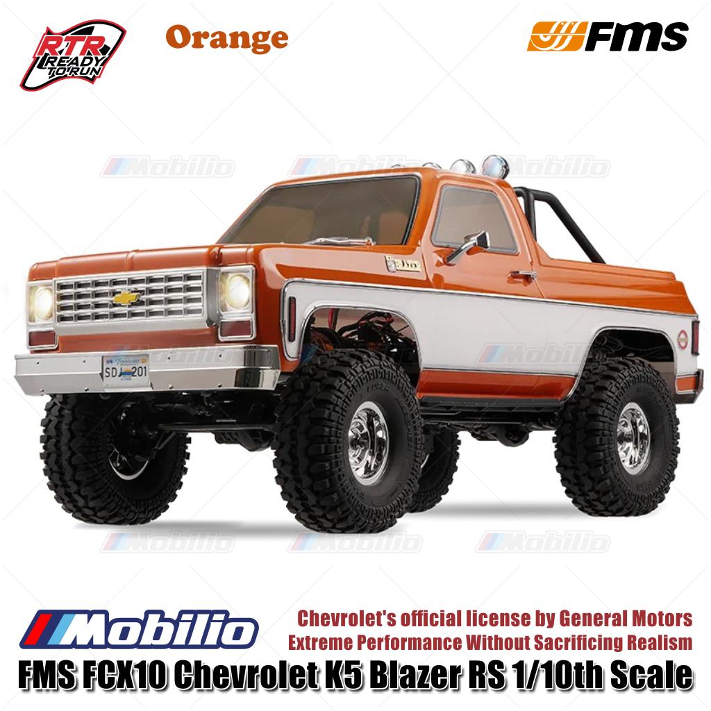 FMS FCX10 Chevrolet K5 Blazer RS ​​1/10 Lisensi Resmi RTR RC Crawler Performa Ekstrem