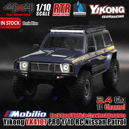 Yikong YK4107 PRO 1/10 RC Rock Road Vehicle Crawler Adventure 2.4GHz RTR Remote Control
