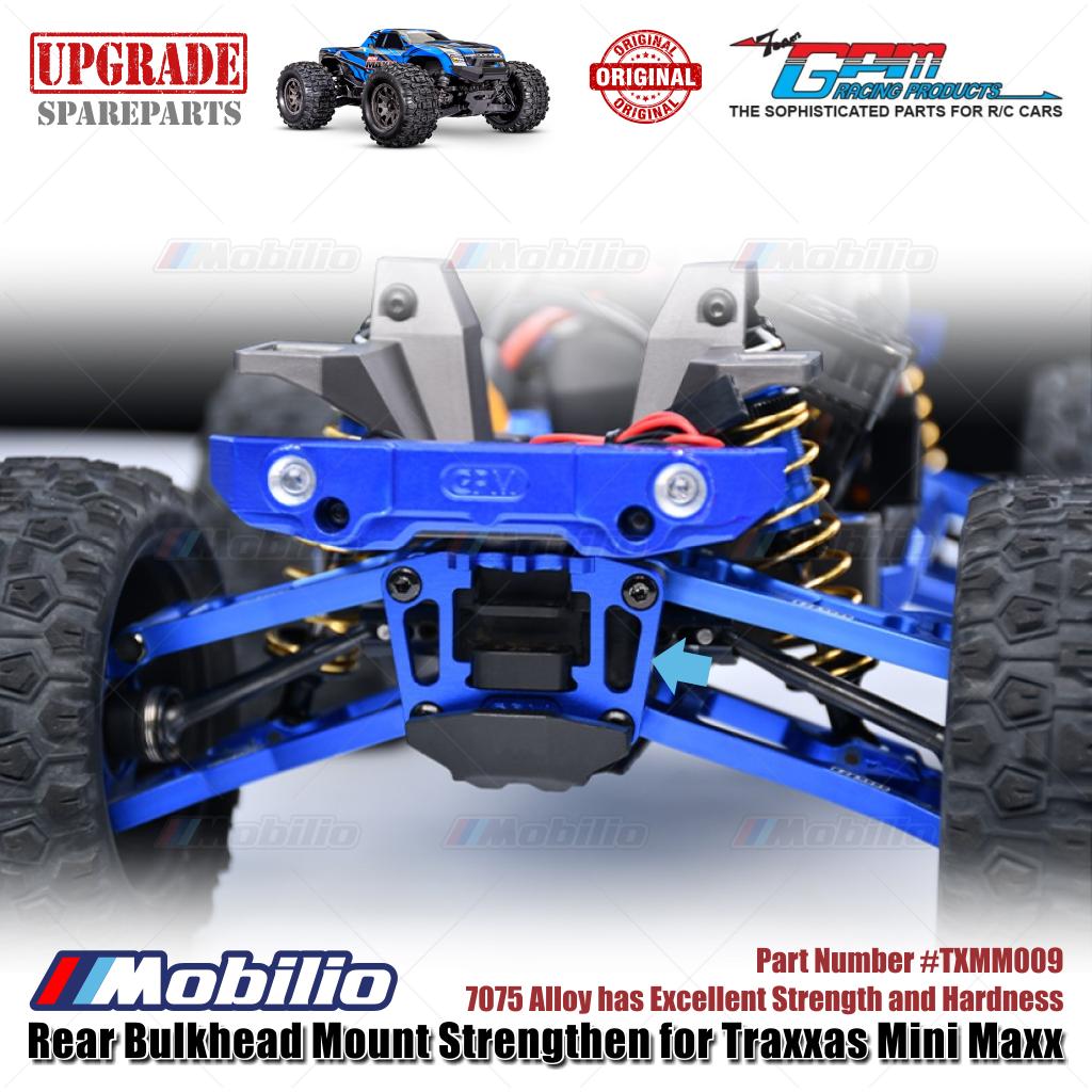 GPM Part #TXMM009 7075 Alloy Rear Bulkhead Mount Strengthen for RC Traxxas Mini Maxx