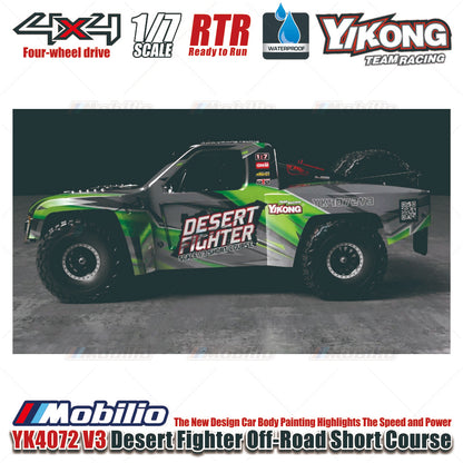 Yikong YK4072 V3 DF7 Desert Fighter 1:7 Scale Radio Control 4WD Off-Road Short Course