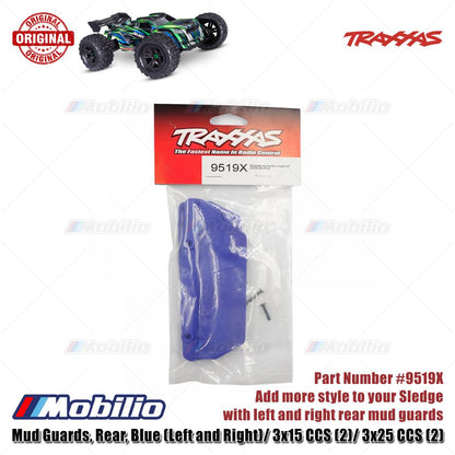 Traxxas Part #9519X Rear Mud Guards (Left and Right) RC Sledge 1/8 Scale Off-Road