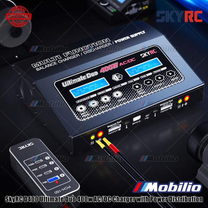 SkyRC D400 Ultimate Duo 400w AC/DC Charger dengan Distribusi Daya SK-100123