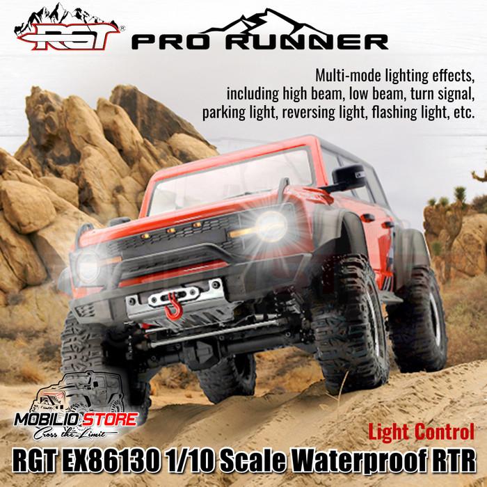 RGT EX86130 Pro Runner 1/10 Skala Tahan Air RTR 2.4GHz Mobil RC Crawler Kontrol Jarak Jauh