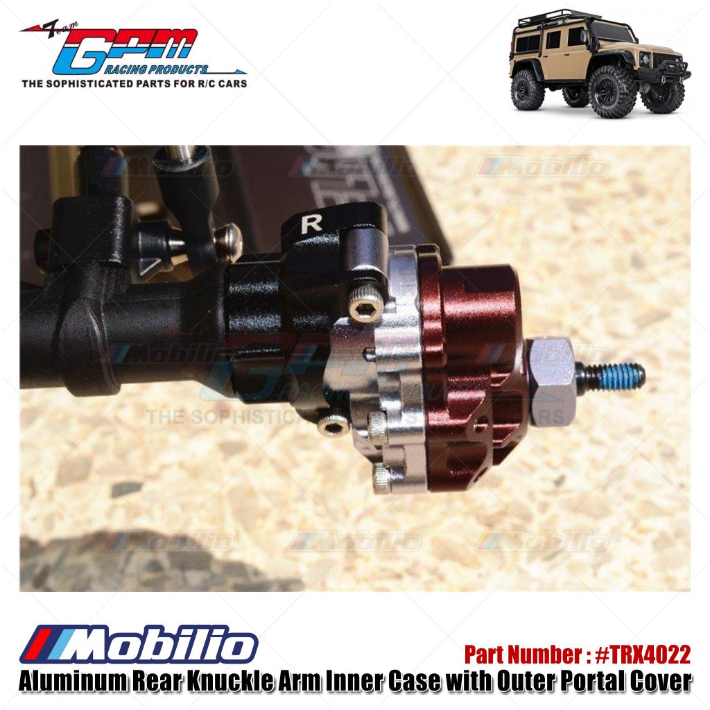 GPM Part #TRX4022 Aluminum Rear Knuckle Arm Inner Case with Outer Portal Cover for TRX-4 Trail Crawler / TRX-6 Upgrade Parts