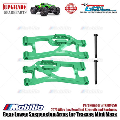 GPM Part #TXMM056 7075 Alloy Rear Lower Suspension Arms for RC Traxxas Mini Maxx