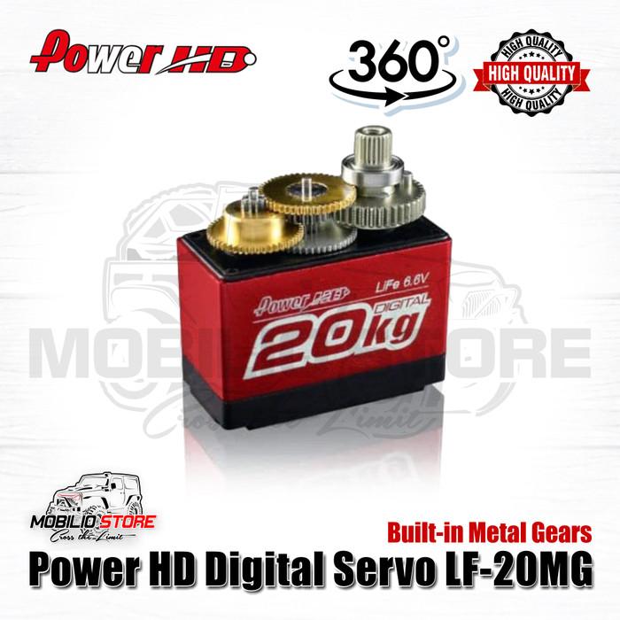Power HD Digital Servo LF-20MG 360 Rotation 20 Kg Metal Gear RC Winch