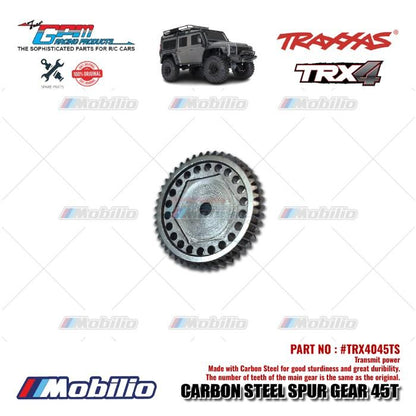 GPM Part #TRX4045TS Carbon Steel Spur Gear 45T Traxxas TRX-4 TRX-6 Crawler Adventure