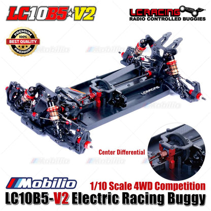 LC Racing LC10B5-V2 Electric Racing Buggy RC 1/10 Scale 4WD Competition Center Differential