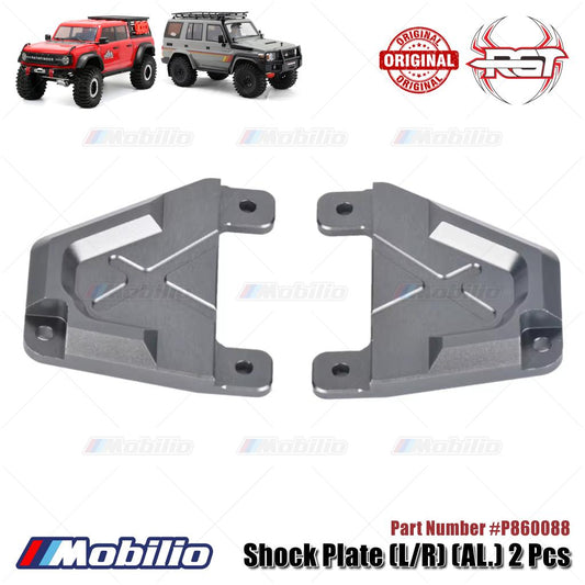 RGT Part #P860088 Metal Alloy Shock Plate (L/R) 2 Pcs Upgrade RC EX86150 Pathfinder EX86190 Rescuer Crawler
