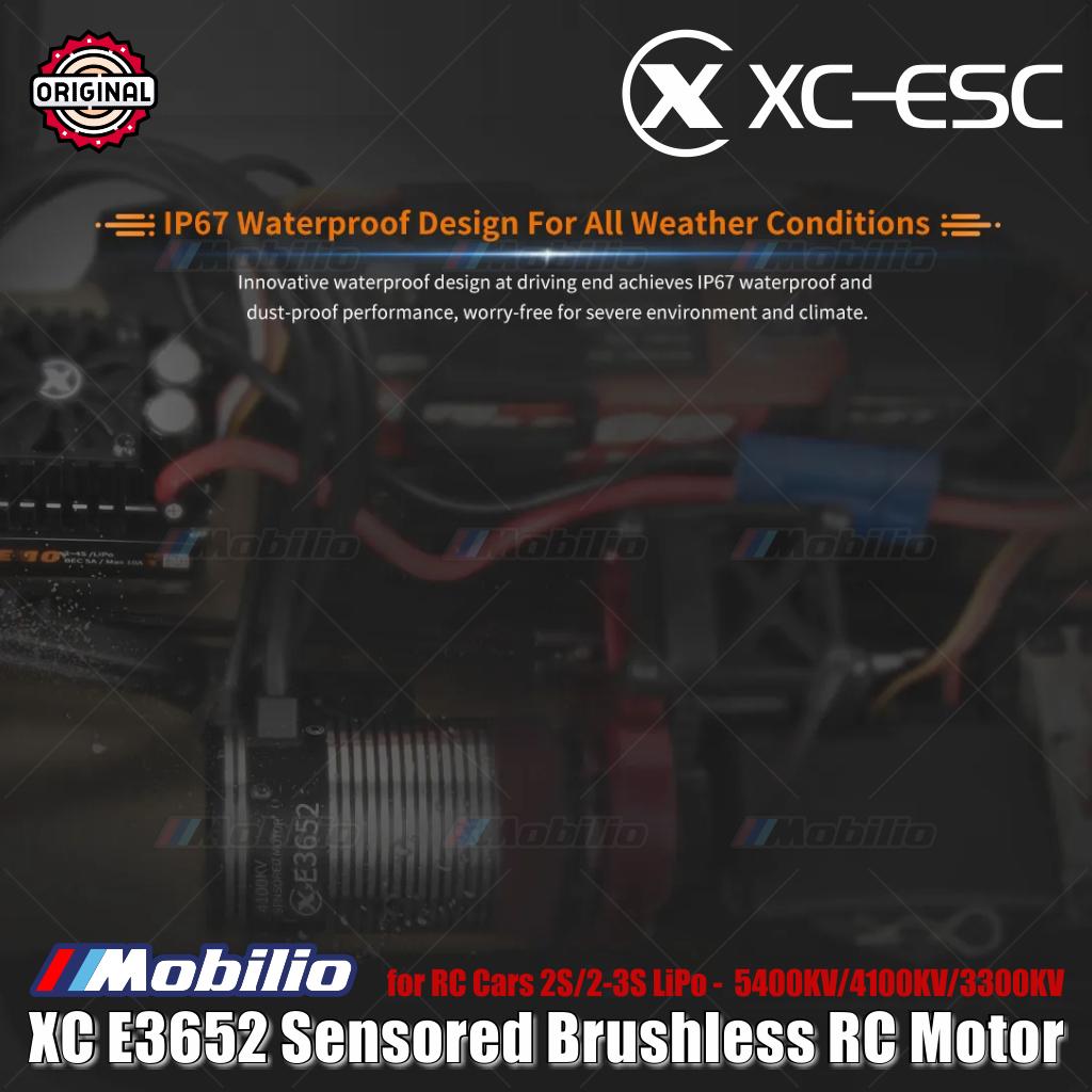 Motor RC Brushless Sensored XC-ESC E3652 2S/2-3S LiPo 5400KV/4100KV/3300KV untuk Mobil RC