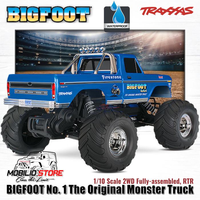 Traxxas BIGFOOT No 1 Truk Monster Orisinal 1/10 2WD RTR Dengan LED
