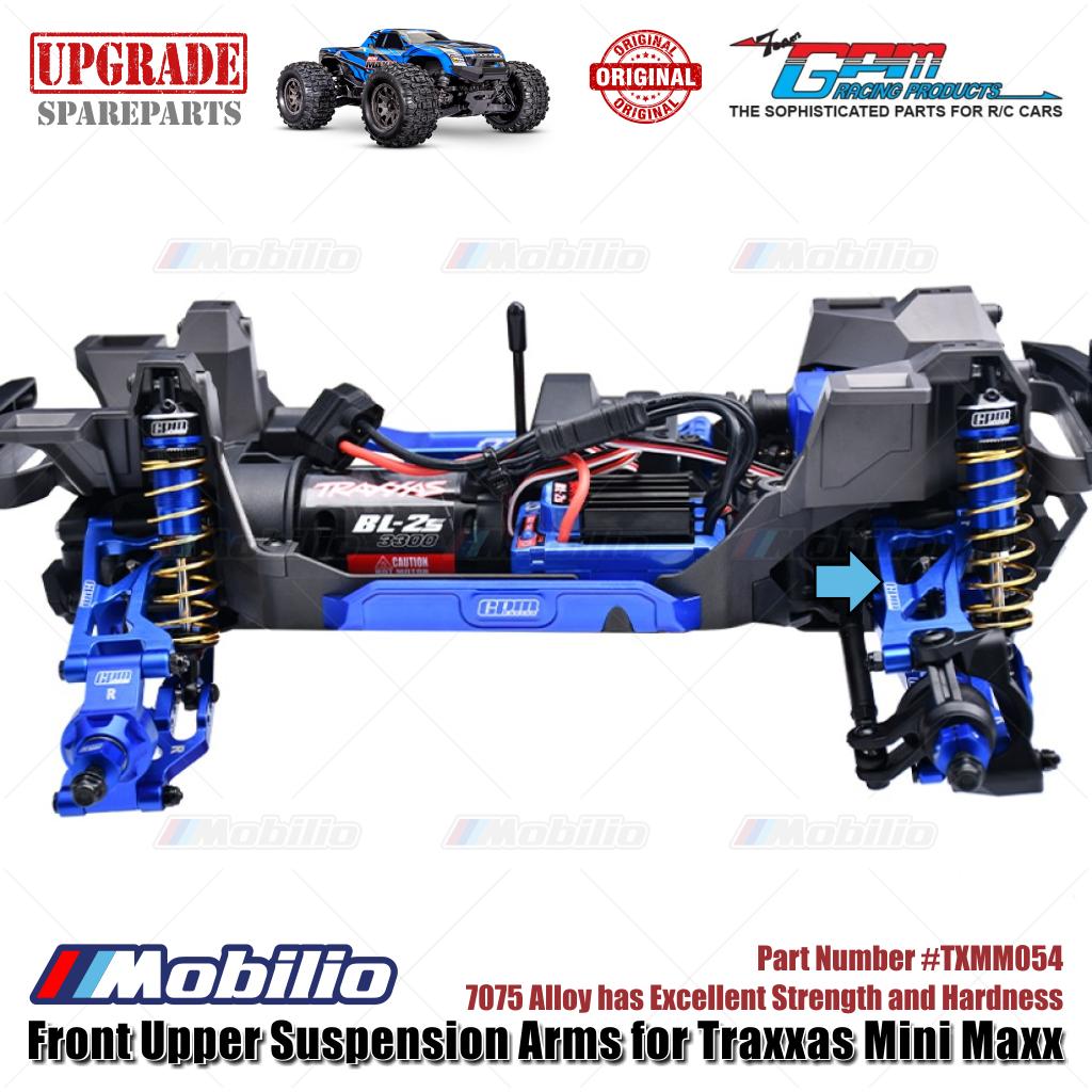 GPM Part #TXMM054 7075 Alloy Front Upper Suspension Arms for RC Traxxas Mini Maxx